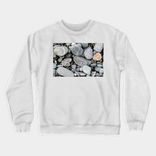 River stones in typical random pattern and type in New Zealand. Crewneck Sweatshirt